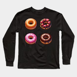 All Donut sticker pack Long Sleeve T-Shirt